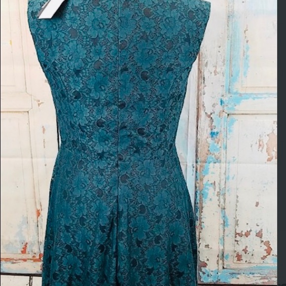 NWT French connection Green Lace Holiday Dress - Picture 2 of 4